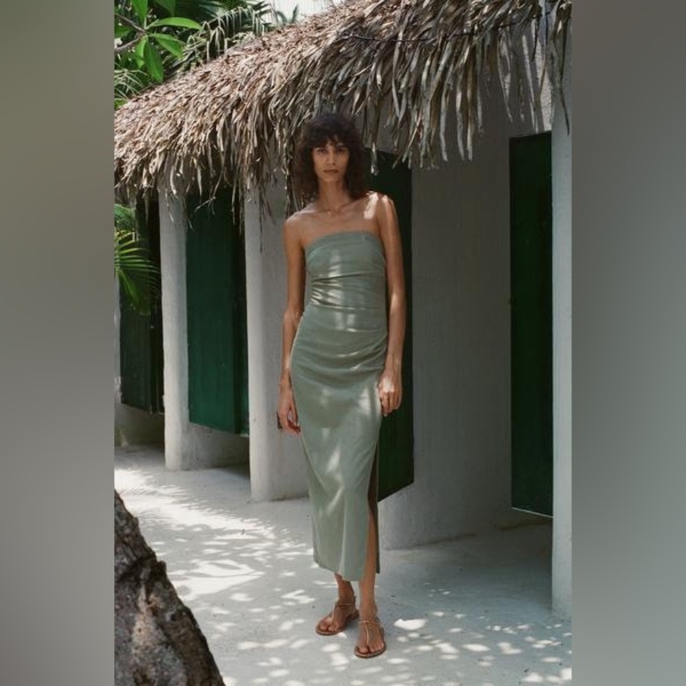 Zara Draped Midi Dress